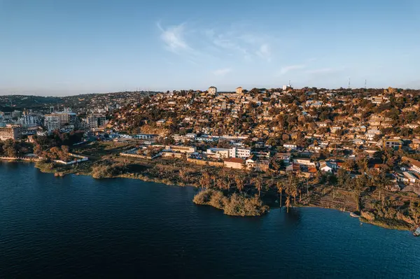 stock image Aerial Photo of Mwanza, next to Lake Victoria, City of Rocks, Tanzania. High quality photo