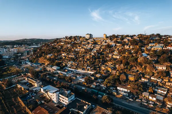 stock image Aerial Photo of Mwanza, next to Lake Victoria, City of Rocks, Tanzania. High quality photo