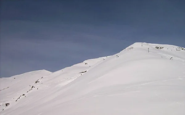 Une Vue Sur Les Pistes Ski Domaine Skiable Ladis Est — Photo