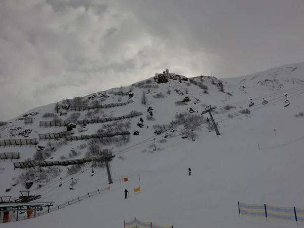Esquiador Una Pista Esquí —  Fotos de Stock