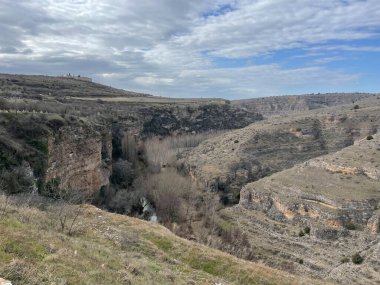 Negev Çölü 'nün eski kasabasının manzarası