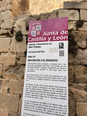 Iglesia y monasterio san frutos. Duraton sickles, Hoces duraton, Sepulveda. Segovia. Spain