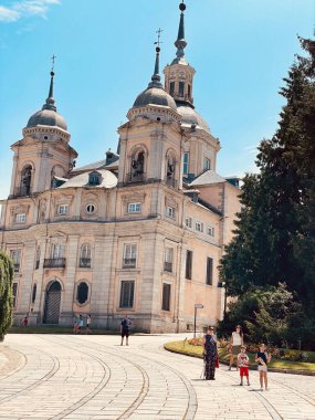 Los Angeles de San Rafael, jardines, fuentes, parador de la granja, la granja de san Ildefonso, real sitio de san Ildefonso. Segovia, Espaa. 