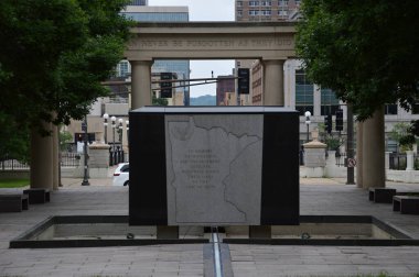 St. Paul şehir merkezindeki tarihi bina, Başkent Minnesota.