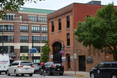 Şehir Çapraz Şehrinde Sokak Sahnesi, Michigan
