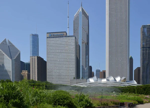 Panorama Van Downtown Chicago Illinois — Stockfoto