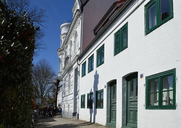 Historische Villa Stadtteil Oevelgoenne Der Hansestadt Hamburg — Stockfoto