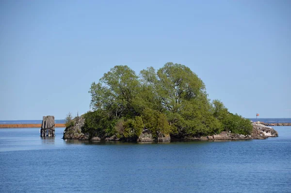 Waterfront Lake Superior Der Stadt Marquette Michigan — Stockfoto