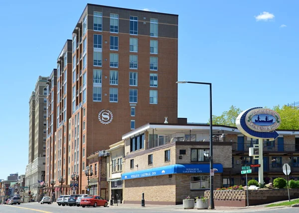 stock image Street Scene in Downtown Duluth, Minnesota