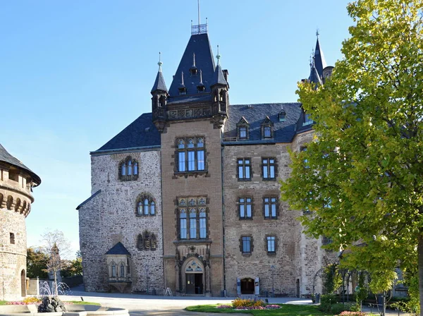 Historiska Slottet Gamla Stan Wernigerode Harzbergen Sachsen Anhalt — Stockfoto