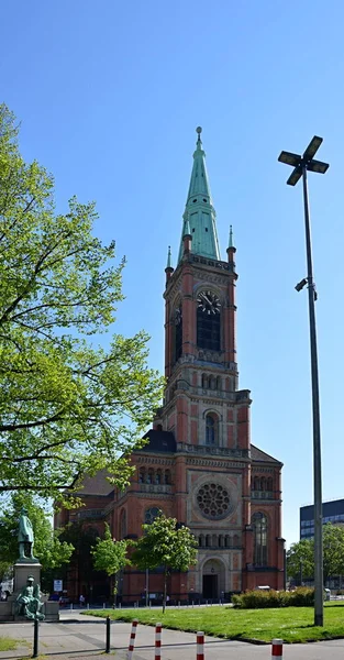 Iglesia Histórica Centro Duesseldorf Capital Renania Del Norte Westfalia —  Fotos de Stock