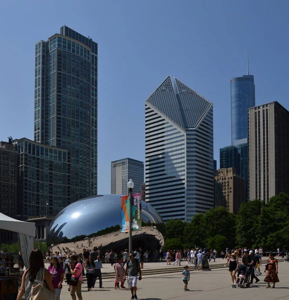 Панорама Центре Чикаго Иллинойс — стоковое фото