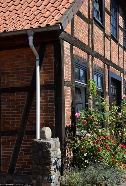 Историческое Здание Деревне Алден Реке Аллер Нижняя Саксония — стоковое фото