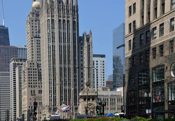 Panorama Van Downtown Chicago Illinois — Stockfoto