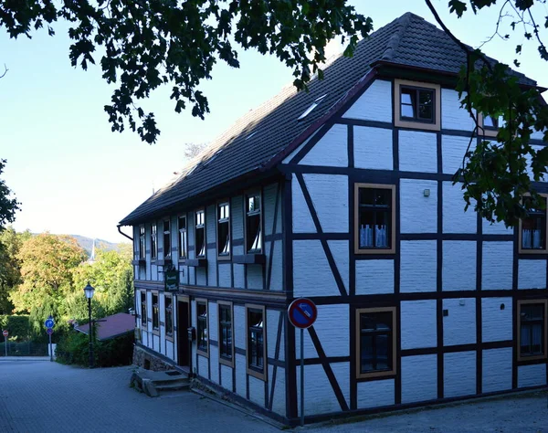 Palazzo Storico Nel Centro Storico Wernigerode Nelle Montagne Harz Sassonia — Foto Stock