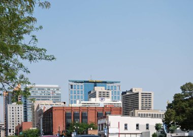 Salt Lake şehrinin Panorama 'sı, Utah' ın başkenti.