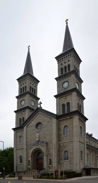 Историческая Церковь Центре Сент Пола Столицы Миннесоты — стоковое фото