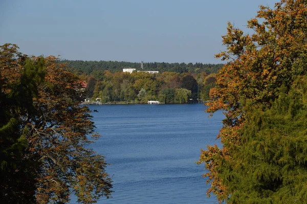 Panorama Otoño Lago Wannsee Zehlendorf Berlín Capital Alemania —  Fotos de Stock