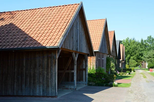 Исторический Амбар Деревне Алден Реке Аллер Нижняя Саксония — стоковое фото