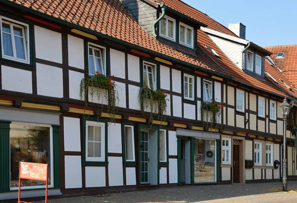 Bâtiment Historique Dans Vieille Ville Ilsenburg Dans Les Montagnes Harz — Photo