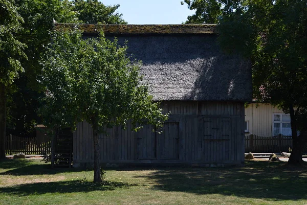 Celeiro Histórico Vila Hodenhagen Baixa Saxônia — Fotografia de Stock