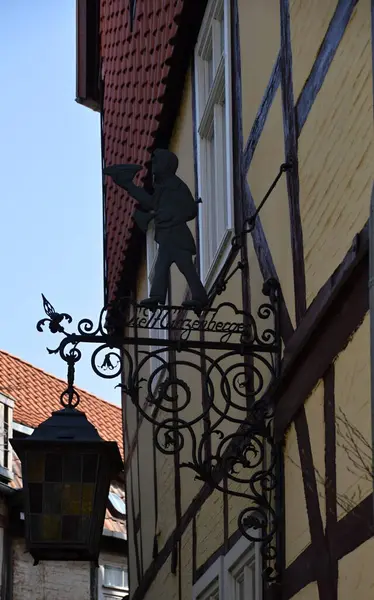 Palazzo Storico Nel Centro Storico Quedlinburg Nelle Montagne Harz Sassonia — Foto Stock