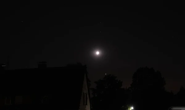 Mondfinsternis Über Niedersachsen — Stockfoto