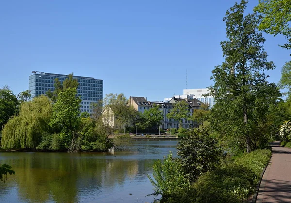 Panorama Del Centro Duesseldorf Capital Del Rin Del Norte Westfalia — Foto de Stock