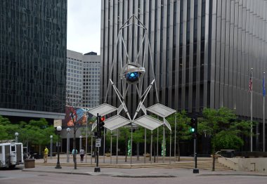 St. Paul şehir merkezindeki sokak manzarası, Başkent Minnesota