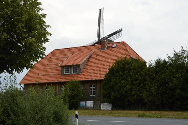 Historische Windmühle Der Leine Niedersachsen — Stockfoto