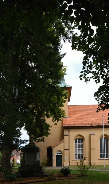 Историческая Церковь Городе Швармштедт Нижняя Саксония — стоковое фото