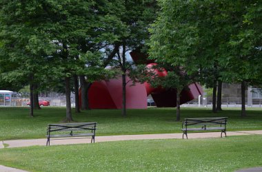 Şehir merkezinde park Cleveland, Ohio