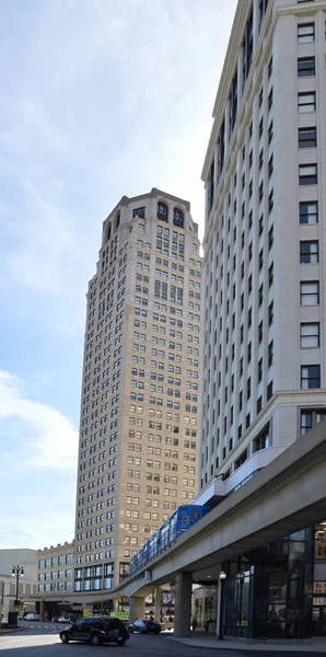 Modern Buildings Downtown Detroit Michigan — Stock Photo, Image