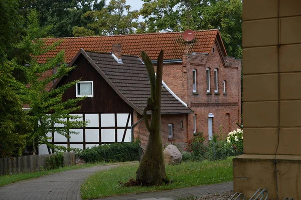 Bâtiments Historiques Dans Vieille Ville Schwarmstedt Basse Saxe — Photo