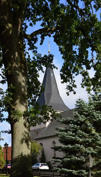 Ιστορική Εκκλησία Στο Χωριό Ahlden Κάτω Σαξονία — Φωτογραφία Αρχείου
