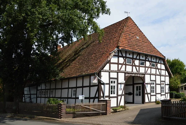 Prédios Históricos Cidade Velha Schwarmstedt Baixa Saxónia — Fotografia de Stock