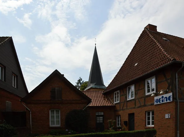 Igreja Histórica Cidade Velha Schwarmstadt Baixa Saxônia — Fotografia de Stock