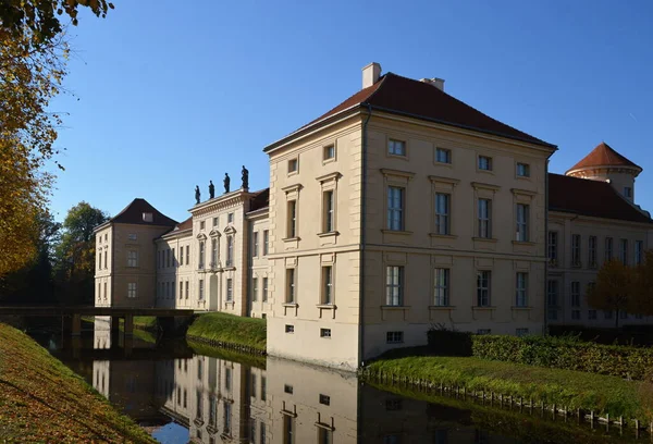 Исторический Замок Осенью Городе Райнсберг Бранденбург — стоковое фото