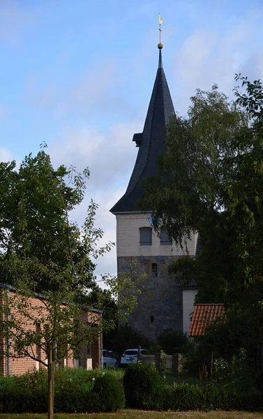 Historický Kostel Vesnici Ahlden Dolní Sasko — Stock fotografie