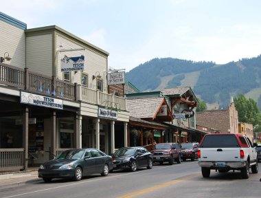 Jackson, Wyoming 'deki tarihi bina.
