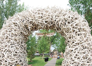 Old Western Town Jackson, Wyoming 'deki Antler Park.