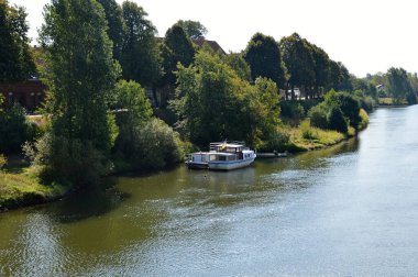 Nienburg 'daki Weser Nehri' ndeki Panorama, Aşağı Sakson