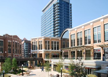 Salt Lake şehrinin Panorama 'sı, Utah' ın başkenti.