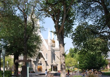 Salt Lake City 'deki Temple Meydanı, Utah' ın başkenti.