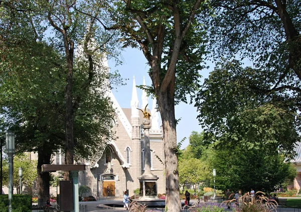 stock image Temple Square in Downtown Salt Lake City, the Capital of Utah