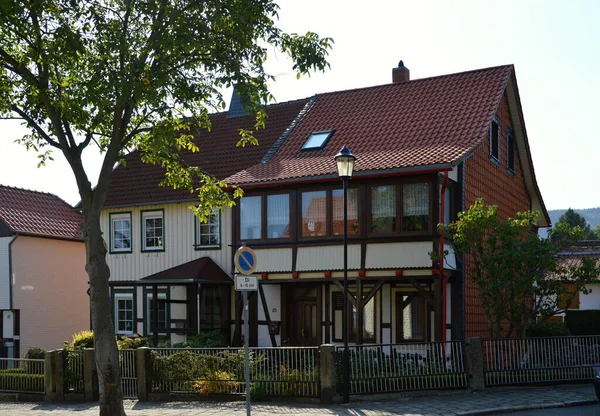 Historisch Gebouw Oude Binnenstad Van Ilsenburg Het Harzgebergte Saksen Anhalt — Stockfoto