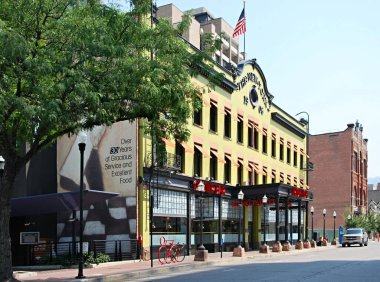 Salt Lake City 'deki sokak manzarası, Utah' ın başkenti.