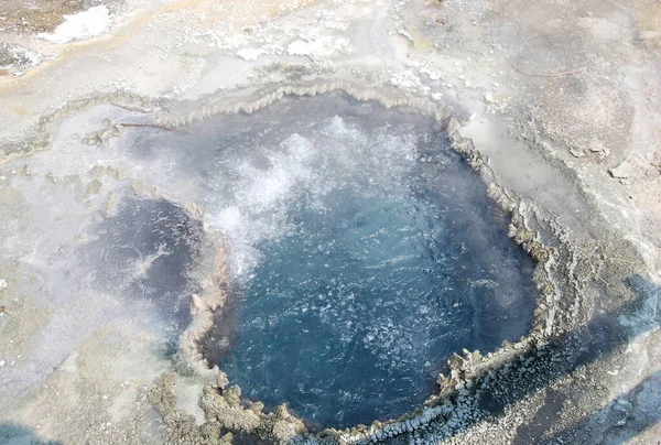 Hydrothermal Landscape Yellowstone National Park Wyoming — Stock Fotó