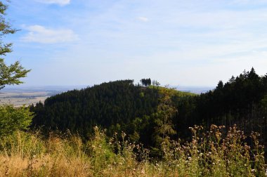 Sonbaharda Harz Dağları 'nda manzara, Saksonya - Anhalt