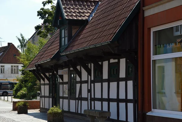 Edificios Históricos Casco Antiguo Nienburg Río Weser Baja Sajonia — Foto de Stock